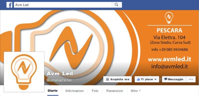 Pagina Facebook Avm LED